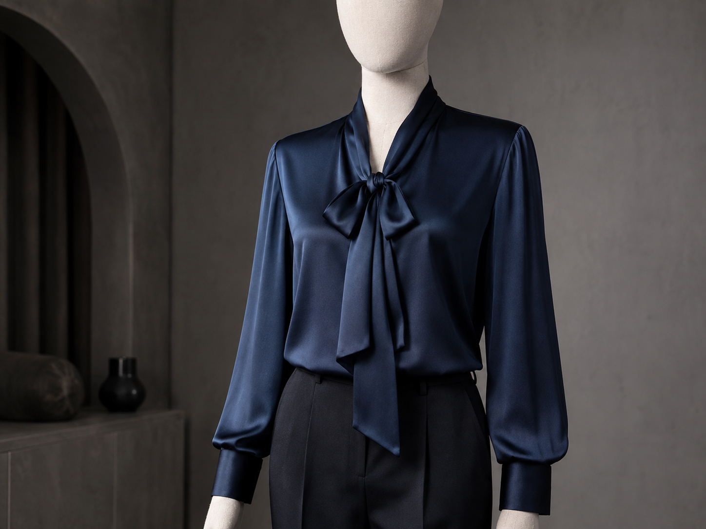 Fashion product on a faceless mannequin